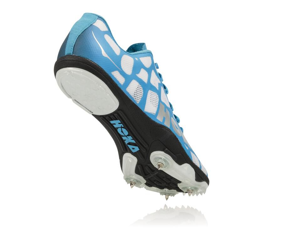 Spikes Atletismo Hoka One One Masculino Branco/Azuis - Rocket X - 867-UJDAWR